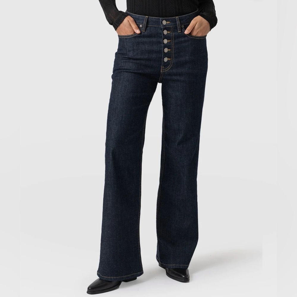 Women's Dark Blue Flare Jeans
